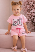 Exclusive Baby printed Tee and pant set