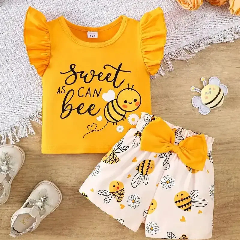 Exclusive Baby printed Tee and pant set