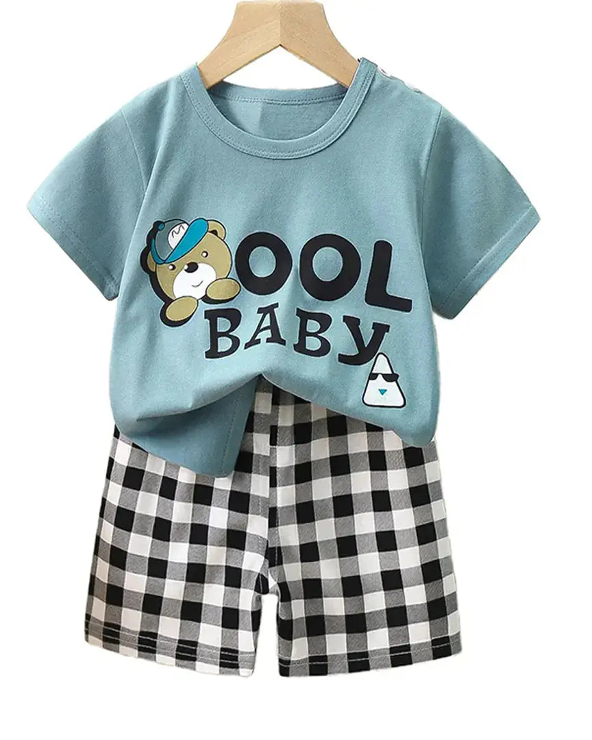 Exclusive Baby printed Tee and pant set