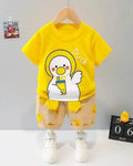 Exclusive Baby printed Tee and pant set