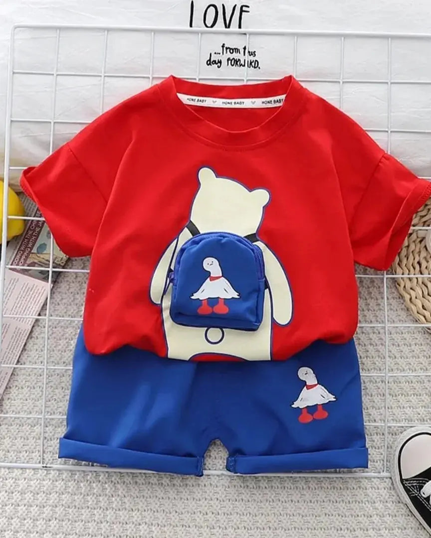 Exclusive Baby printed Tee and pant set