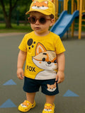 Exclusive Baby printed Tee and pant set