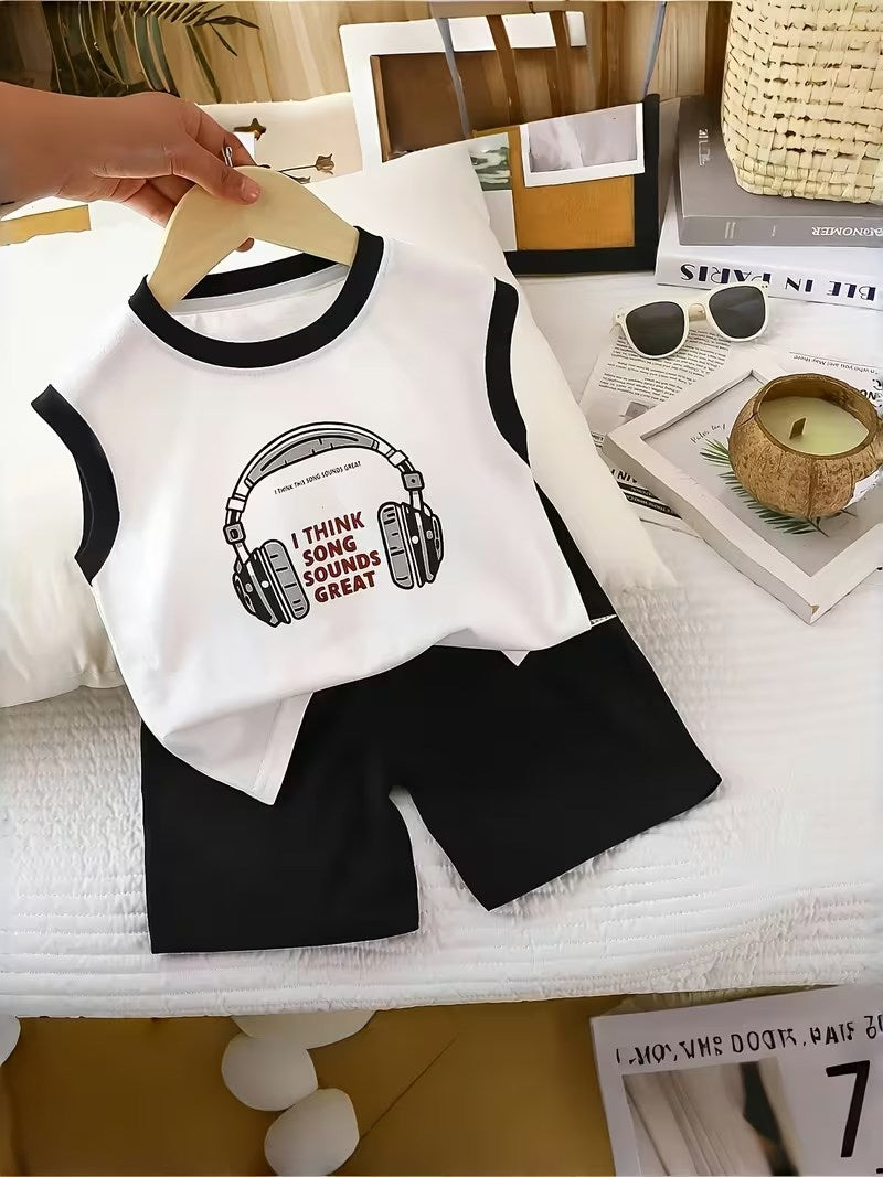 Exclusive Baby printed Tee and pant set