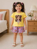 Exclusive Baby printed Tee and pant set