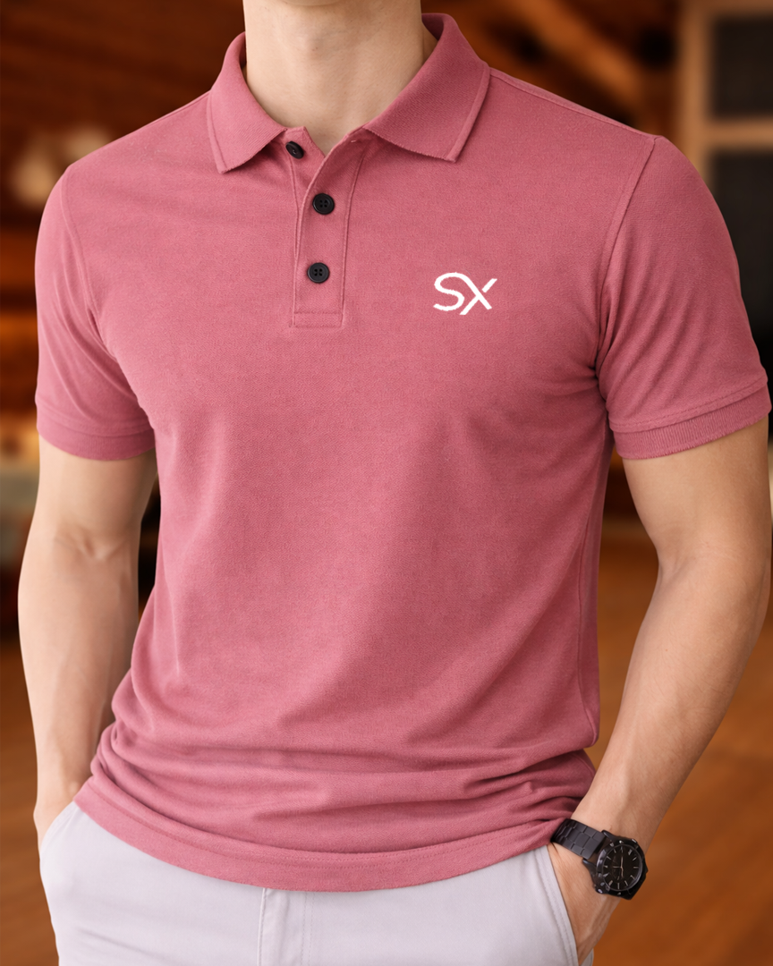 Men's 100% Cotton Slim Fit Polo Shirt