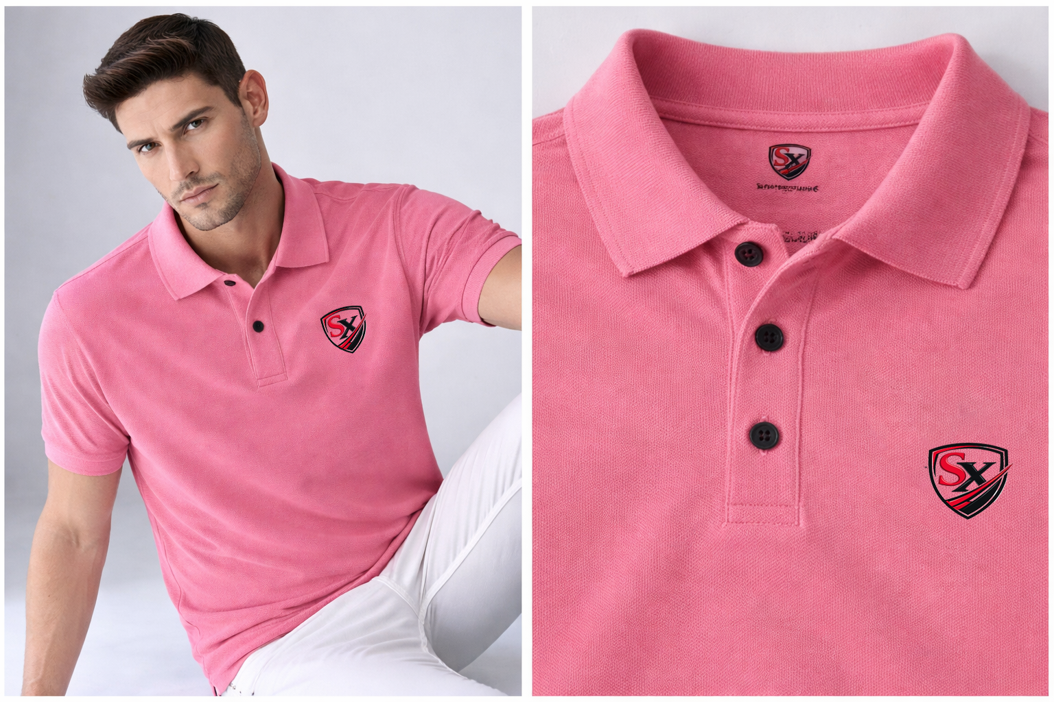 Men's 100% Cotton Slim Fit Polo Shirt