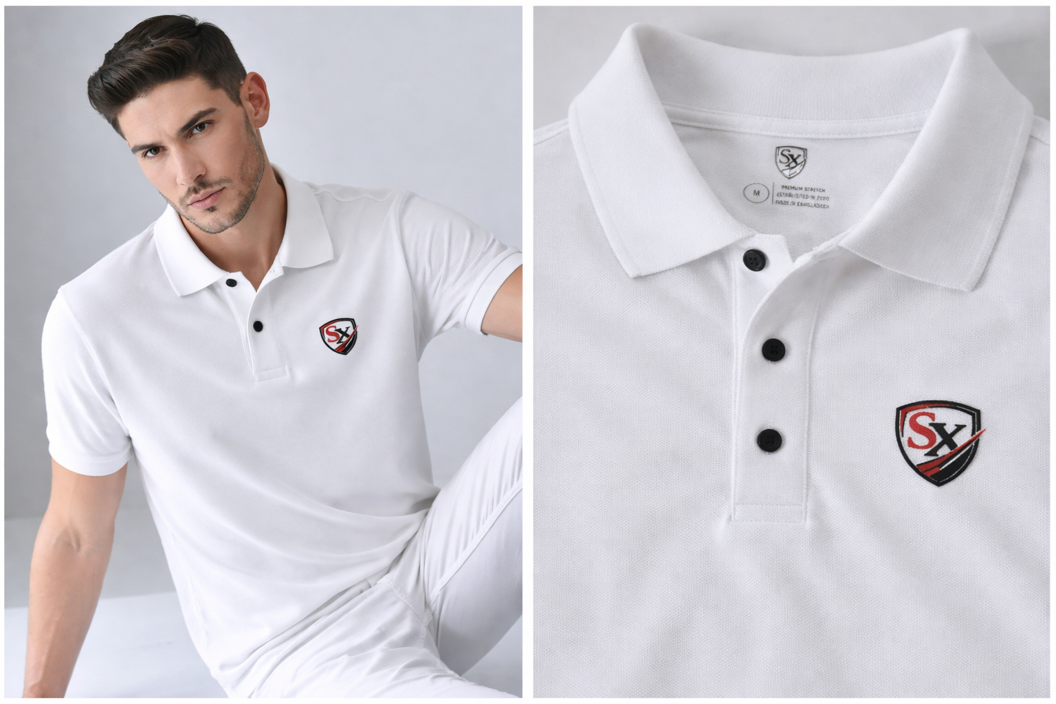 Men's 100% Cotton Slim Fit Polo Shirt
