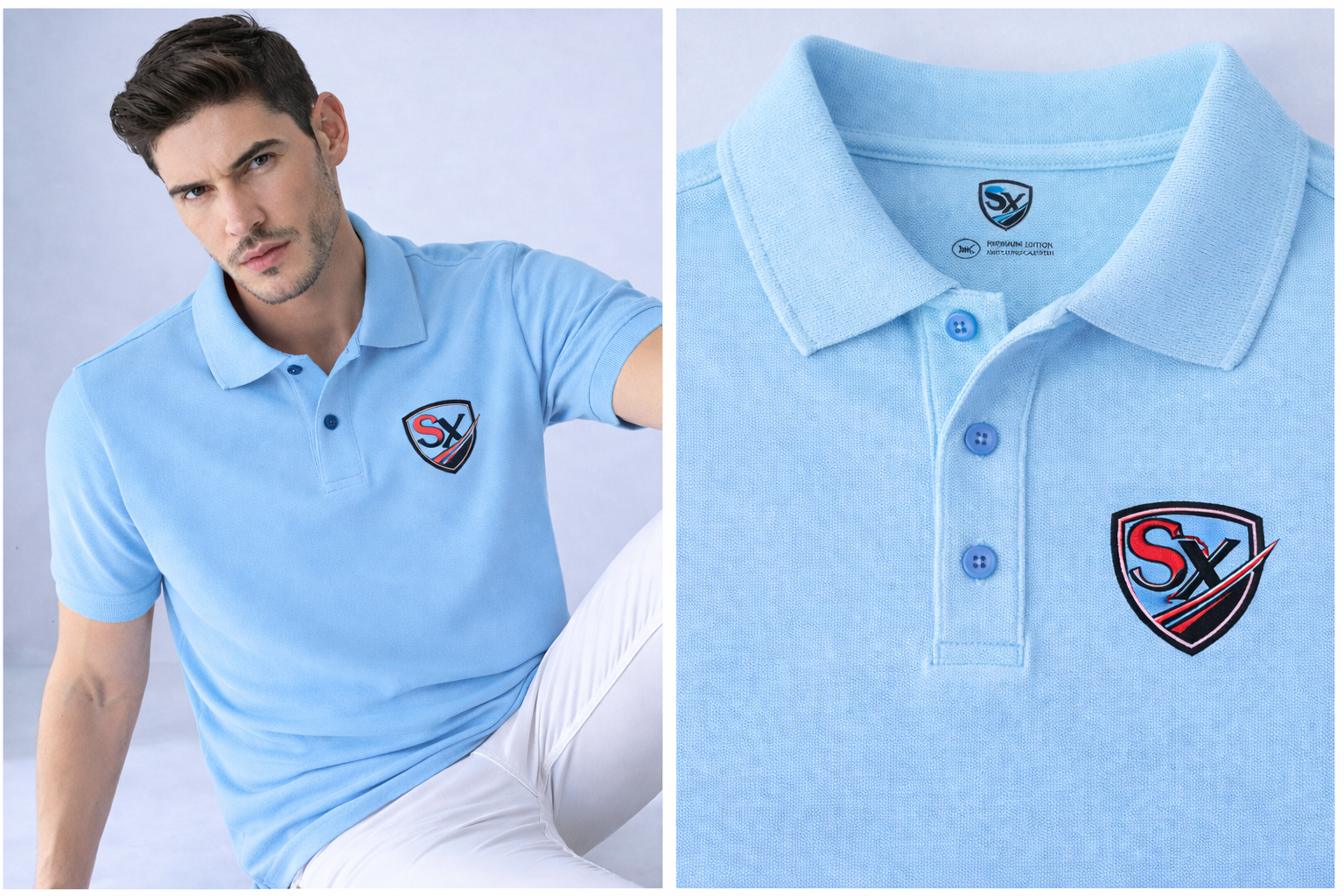 Men's 100% Cotton Slim Fit Polo Shirt