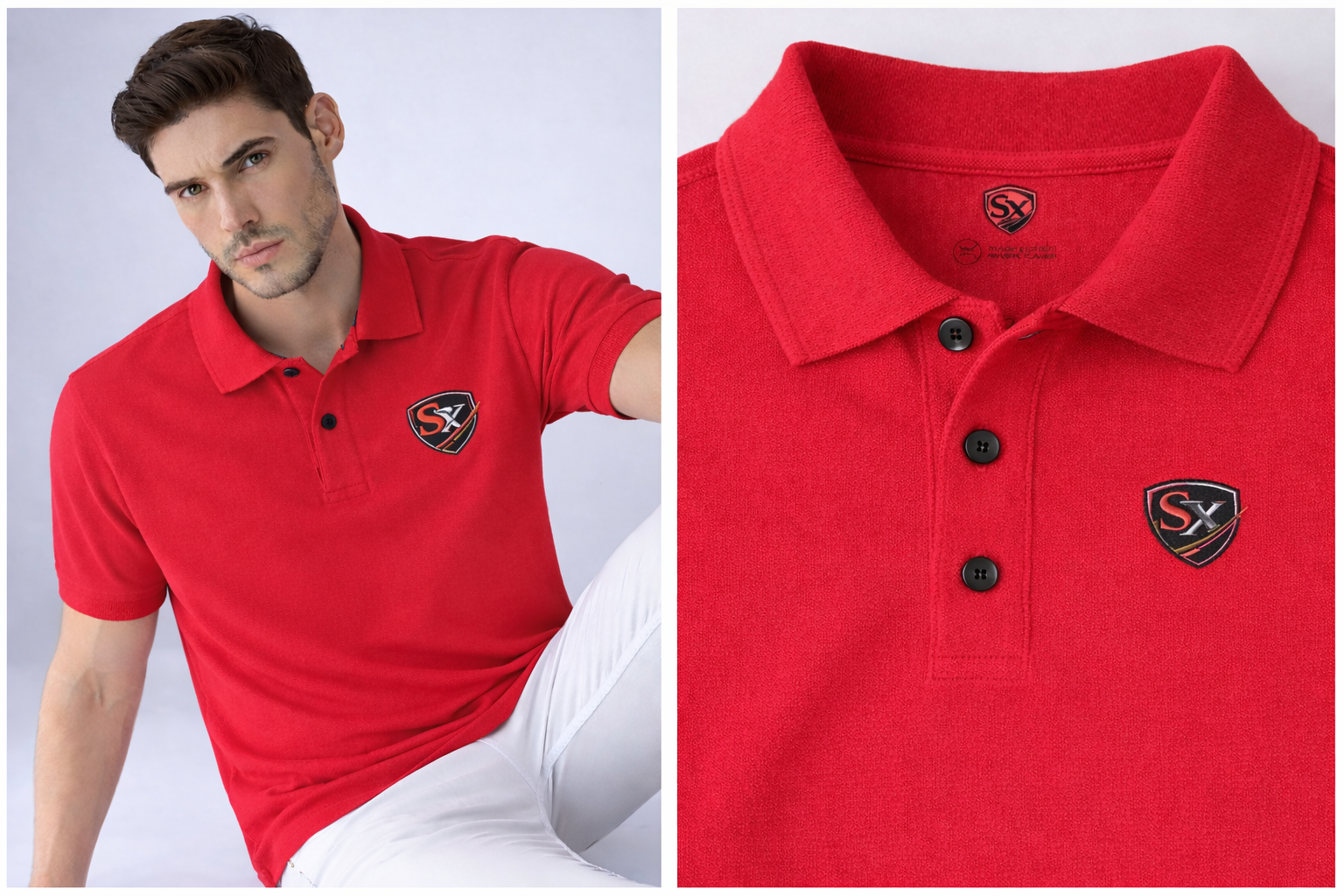 Men's 100% Cotton Slim Fit Polo Shirt