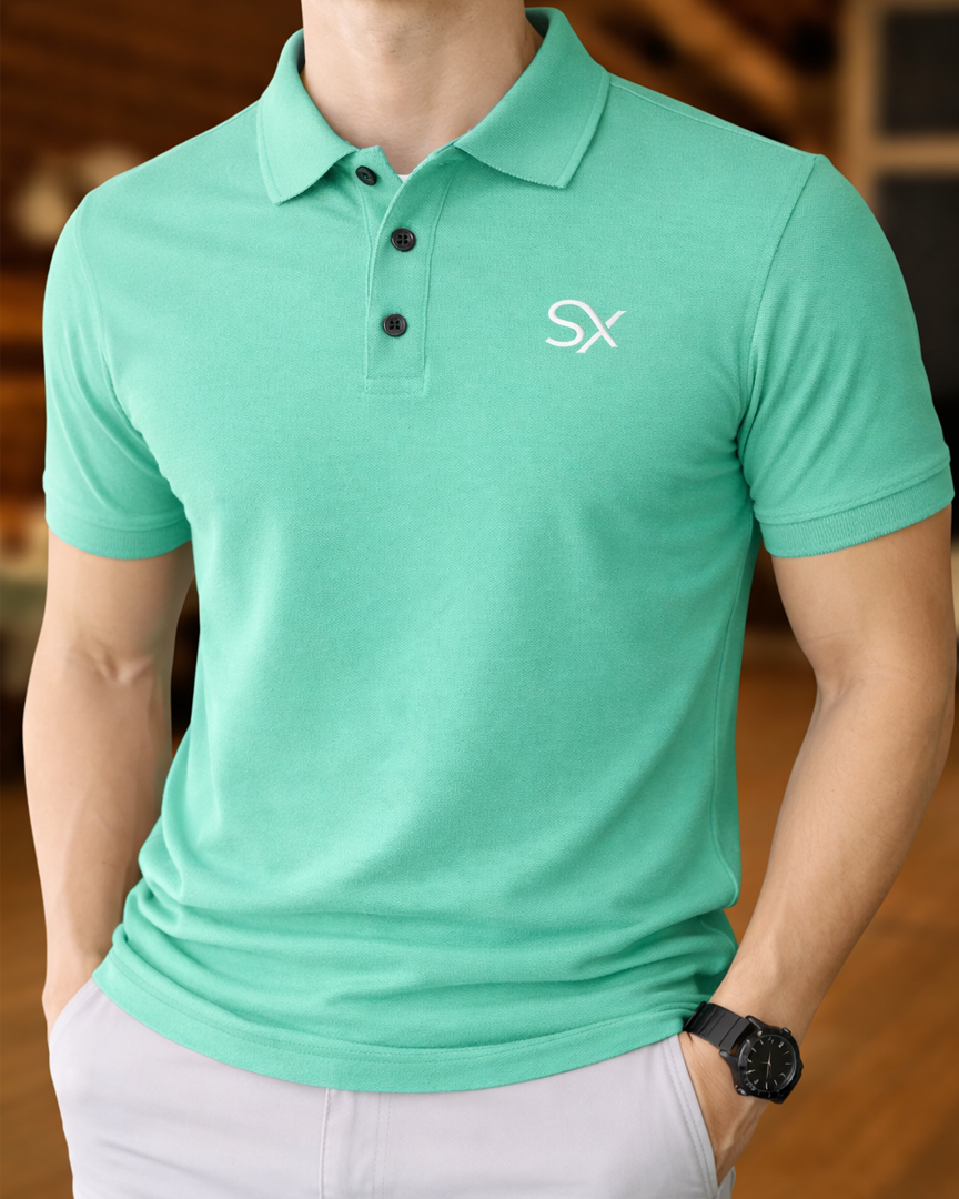 Men's 100% Cotton Slim Fit Polo Shirt