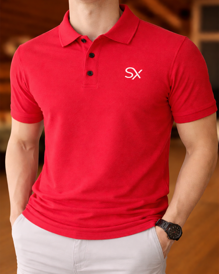 Men's 100% Cotton Slim Fit Polo Shirt